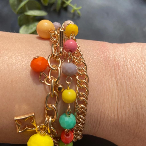 Colourful Gold Luxury Bracelet - Picture 15 of 15